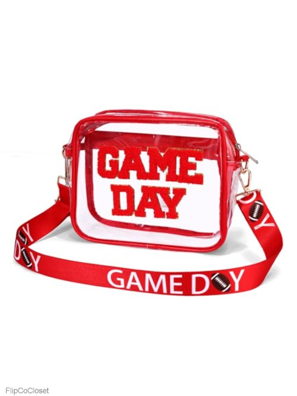 Clear Crossbody Bag Stadium Approved PVC Game Day Purse